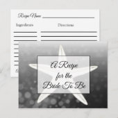 Een recept voor de bruidbruidenkaart briefkaart (Voorkant / Achterkant)