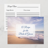 Een recept voor de bruidbruidenkaart briefkaart (Voorkant / Achterkant)