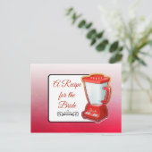 Een recept voor de bruidbruidenkaart briefkaart (Staand voorkant)