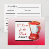 Een recept voor de bruidbruidenkaart briefkaart (Voorkant / Achterkant)