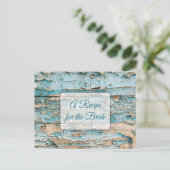 Een recept voor de bruidbruidenkaart briefkaart (Staand voorkant)