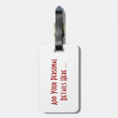 Eén Red Strawberry cd ltcna Bagagelabel (Achterkant verticaal)