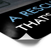 Een redder voor elk dier perfect poster (Hoek)