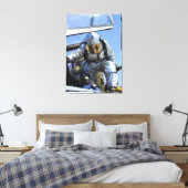 Een reddingsboor wordt uitgevoerd in de cockpit canvas afdruk (Insitu (Slaapkamer))