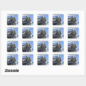 Een reddingsboor wordt uitgevoerd in de cockpit vierkante sticker (Vel)