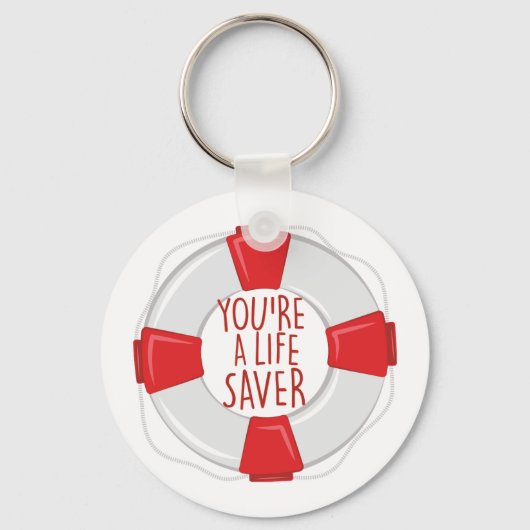 Een reddingsspaarder sleutelhanger (Voorkant)