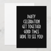 EEN REDEN VOOR CELEBRATE-INVITATIE KAART (Voorkant / Achterkant)