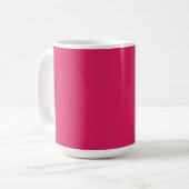 Een reeks rode en roze bloemen met weelderige groe koffiemok (Voorkant links)