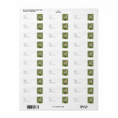Een reeks Rozen van Van Gogh Etiket (Full Sheet)
