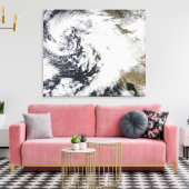 Een reeks sterke stormen met felle winden 2 canvas afdruk (Insitu (Woonkamer))