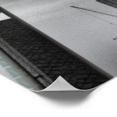 Een regenachtige dag in Burj Khalifa Poster (Hoek)