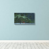 Een regenachtige dag in het paradijs canvas afdruk (Insitu (Houten vloer))