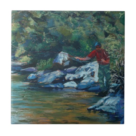 Een regenboog opsluiten tegeltje (Voorkant)