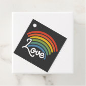 Een regenboog van liefde bedankjes labels (In situ)