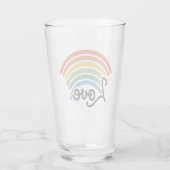 Een regenboog van liefde glas (Achterkant)