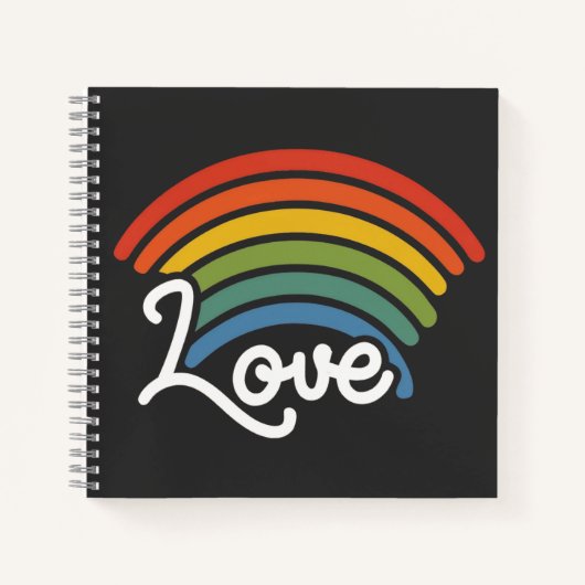 Een regenboog van liefde notitieboek (Voorkant)