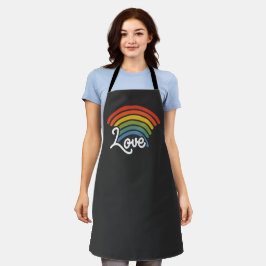 Een regenboog van liefde schort