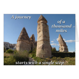 Een reis begint met één stap.