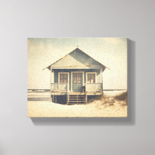 Een reis door de tijd ingetogen retro realisme canvas afdruk