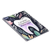 Een reis naar de glimlach: Boho Floral Dental Stud Notitieboek (Rechterzijde)