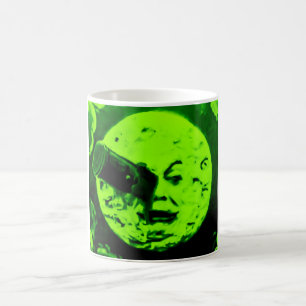 Een reis naar de maan (Martian Retro Green) Koffiemok