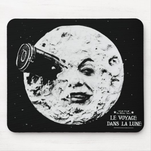 *Een reis naar de maan* Mousepad Muismat (Voorkant)