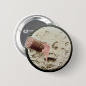 Een reis naar de maan ronde button 5,7 cm (Voorkant /achterkant)