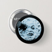 Een reis naar de maan ronde button 5,7 cm (Voorkant /achterkant)