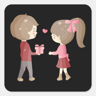 Een reis samen ❤️ vierkante sticker