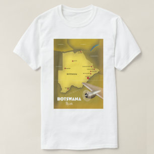 Een reisposter in Botswana. T-shirt
