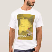 Een  reisposter in Botswana. T-shirt (Voorkant)