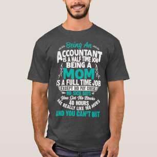 Een rekenplichtige van mam die Xmas cadeau geeft T-shirt