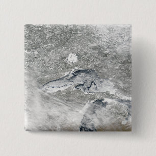 Een relatief zeldzame ijsdeken vierkante button 5,1 cm