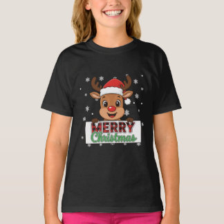 Een rendier-thema T-shirt voor Kerstversiering