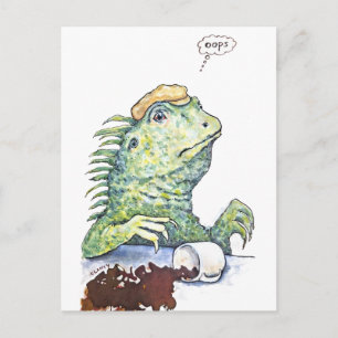 Een reptieldisfunctie feestdagenkaart
