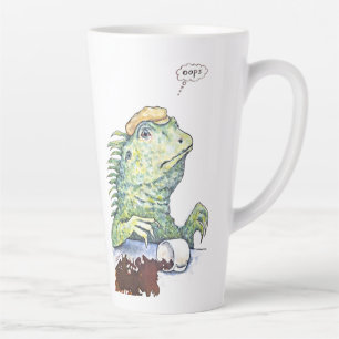 Een reptielendisfunctie latte mok