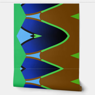 Een retro abstracte multikleurige "Ratti_Creative_ Behang