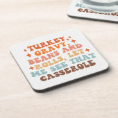 Een Retro Thanksgiving Diner Bier Onderzetter (Linkerzijde)