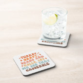 Een Retro Thanksgiving Diner Bier Onderzetter (Rechterzijde)