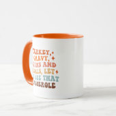 Een Retro Thanksgiving Diner Mok (Voorkant links)