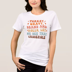 Een Retro Thanksgiving Diner Tri-Blend Shirt
