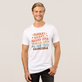 Een Retro Thanksgiving Diner Tri-Blend Shirt (Voorkant volledig)