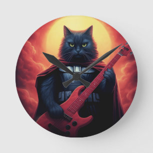 Een Riff dat de Kosmos Schudt Galactische Kat He Ronde Klok