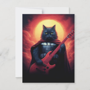 Een Riff die de Kosmos Schudt Galactische Kat He Briefkaart