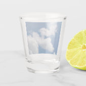Een rij wolken shot glas (Achterkant)