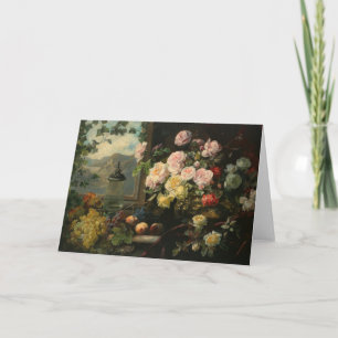 Een rijk boeket bloemen Franz Xaver Birkinger Kaart