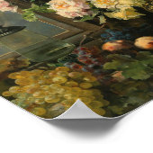 Een rijk boeket bloemen | Franz Xaver Birkinger Poster (Hoek)