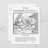 Een rijk Man schept een gekneusd bekertje Briefkaart (Voorkant / Achterkant)