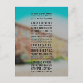 Een rijke basisschool kan... Gedicht Briefkaart