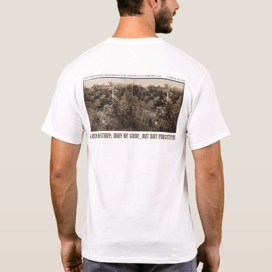 Een rijke geschiedenis, Franse treinen verlaten T-shirt (Achterkant)